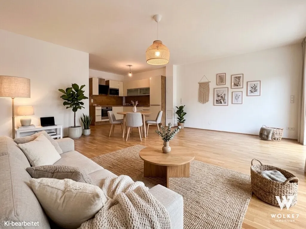 Moderne 3-Zimmer-Wohnung mit Terrasse und Eigengarten: Wenige Meter zur Wiener Stadtgrenze | Garagenstellplatz - Ansicht 2