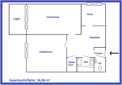2-Zimmer-Wohnung mieten in Bruck-Mürzzuschlag – 61 m², € 635 – Bild 4 von 10