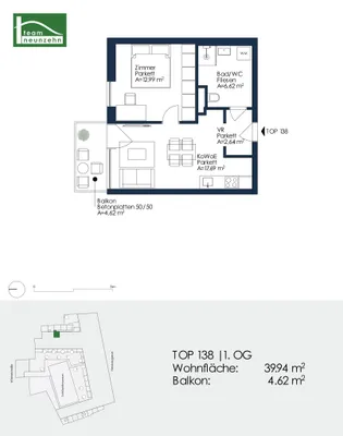 2-Zimmer-Wohnung mieten in Graz – 39,94 m², € 649 – Bild 19 von 19