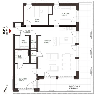 4-Zimmer-Wohnung kaufen in Gmunden – 109,7 m², € 1.349.000 – Bild 11 von 12