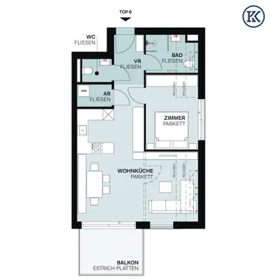 2-Zimmer-Wohnung kaufen in Wien – 59,24 m² – Bild 16 von 19