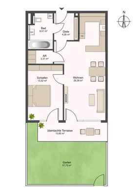 2-Zimmer-Wohnung kaufen in Salzburg-Umgebung – 54,99 m², € 312.000 – Bild 20 von 20