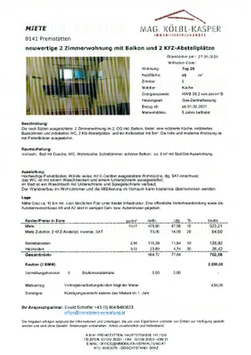 2-Zimmer-Wohnung mieten in Graz-Umgebung – 45 m², € 762 – Bild 2 von 24