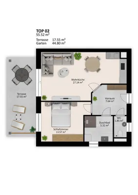 2-Zimmer-Wohnung kaufen in Villach – 54,91 m², € 262.000 – Bild 10 von 10