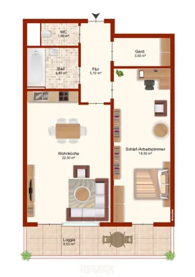2-Zimmer-Wohnung kaufen in Wien – 55,7 m², € 368.000 – Bild 12 von 13