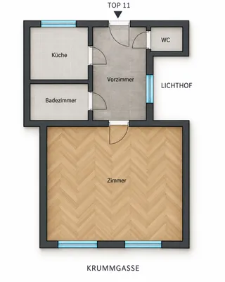 1-Zimmer-Wohnung mieten in Wien – 45,12 m², € 855 – Bild 14 von 15