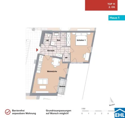 2-Zimmer-Wohnung kaufen in Wien – 52,55 m², € 318.400 – Bild 8 von 8