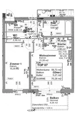Wohnung mieten in Mistelbach – 56,73 m², € 640 – Bild 4 von 11