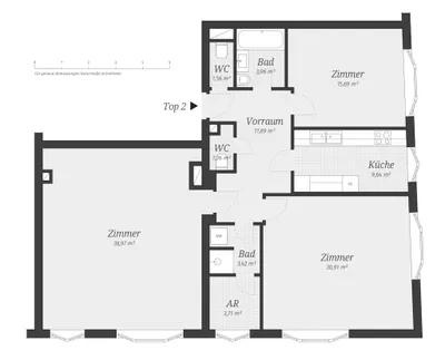 3-Zimmer-Wohnung mieten in Wien – 117,26 m², € 2.426 – Bild 13 von 13