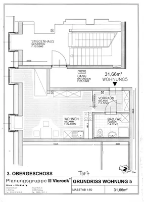 1-Zimmer-Wohnung mieten in Leoben – 31,66 m², € 439 – Bild 2 von 8
