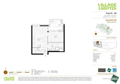 2-Zimmer-Wohnung kaufen in Wien – 43,44 m², € 378.000 – Bild 7 von 7