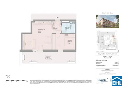 2-Zimmer-Wohnung mieten in Graz – 47,42 m², € 799 – Bild 20 von 20