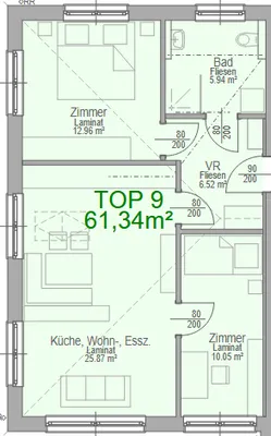 3-Zimmer-Wohnung mieten in Waidhofen an der Thaya – 63 m², € 580 – Bild 13 von 13