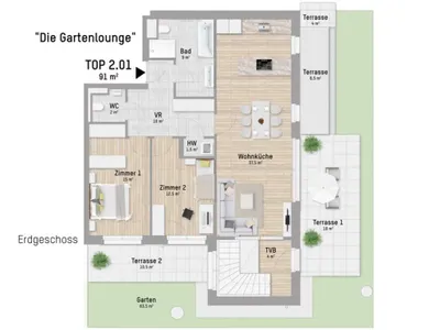 3-Zimmer-Wohnung kaufen in Wien – 91 m², € 1.299.900 – Bild 19 von 20