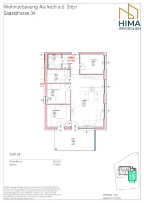 4-Zimmer-Wohnung kaufen in Steyr-Land – 84,36 m², € 458.175 – Bild 8 von 8