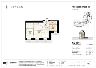 Immobilie kaufen in Wien – 39,33 m², € 224.400 – Bild 9 von 9