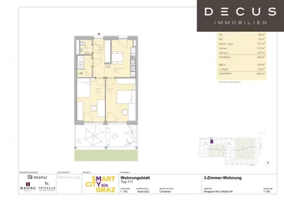 2-Zimmer-Wohnung mieten in Graz – 49,81 m², € 699 – Bild 15 von 15