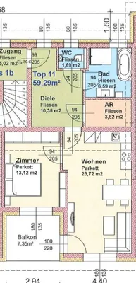 2-Zimmer-Wohnung kaufen in Leibnitz – 59,29 m², € 228.000 – Bild 4 von 4