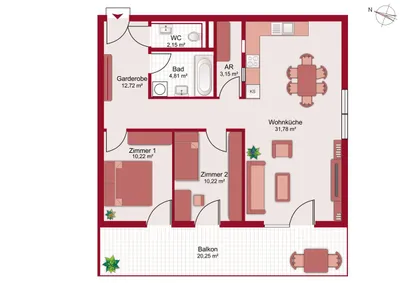 3-Zimmer-Wohnung kaufen in Innsbruck-Land – 75,05 m², € 589.000 – Bild 5 von 5