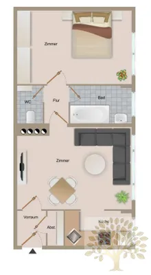 2-Zimmer-Wohnung kaufen in Klagenfurt – 48,5 m², € 132.000 – Bild 9 von 9