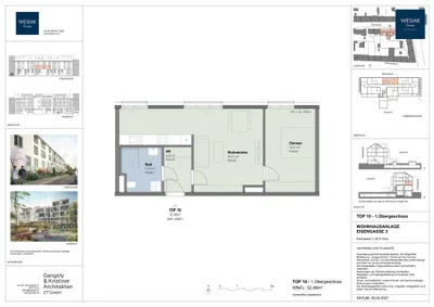 2-Zimmer-Wohnung mieten in Graz – 52 m², € 696 – Bild 7 von 7