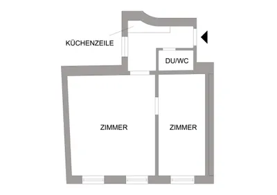 2-Zimmer-Gewerbeimmobilie mieten in Wien – 42 m², € 677 – Bild 8 von 8