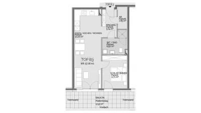 2-Zimmer-Wohnung kaufen in Liezen – 58,29 m², € 239.000 – Bild 2 von 5