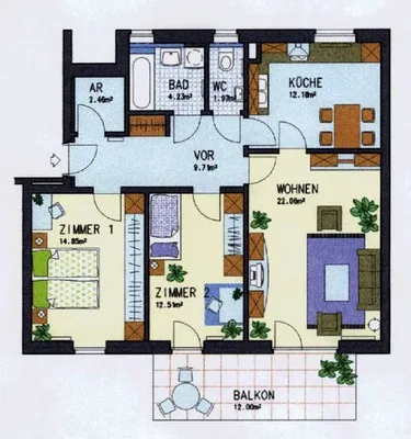 3-Zimmer-Wohnung mieten in Südoststeiermark – 79,97 m², € 891 – Bild 24 von 24