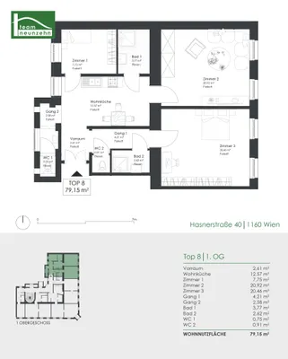 3-Zimmer-Wohnung kaufen in Wien – 79,15 m², € 445.000 – Bild 24 von 24