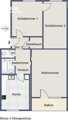 3-Zimmer-Wohnung kaufen in Klagenfurt – 73,44 m², € 229.000 – Bild 5 von 5
