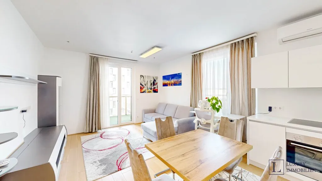 Möblierte 2-Zimmer-Wohnung mit Terrasse und Fernblick zu vermieten — Quartier Belvedere - Ansicht 3