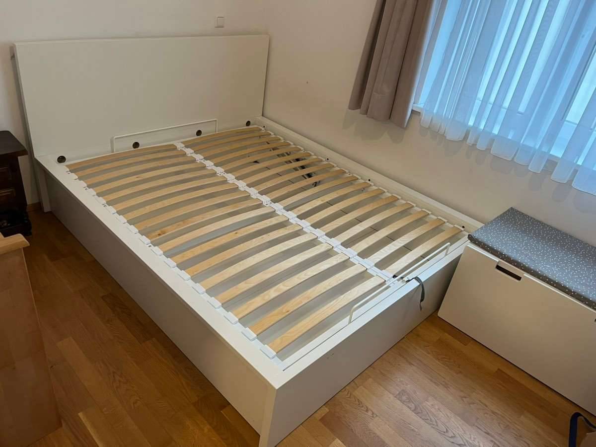 Ikea MALM Bett mit Aufbewahrung 160cm - ideal fr kleines Schlafzimmer,   49,- (4810 Gmunden) - willhaben