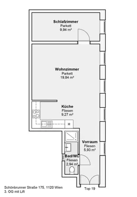 2-Zimmer-Wohnung kaufen in Wien – 47,81 m², € 229.500 – Bild 17 von 17