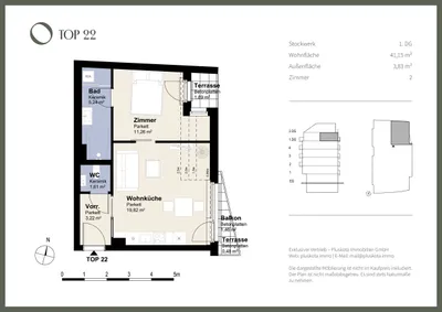 1-Zimmer-Wohnung kaufen in Wien – 41,15 m², € 298.000 – Bild 5 von 5