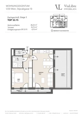 2-Zimmer-Wohnung kaufen in Wien – 47,17 m², € 324.500 – Bild 17 von 22