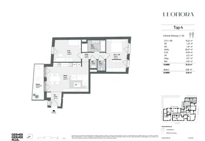3-Zimmer-Wohnung kaufen in Wien – 76,47 m², € 599.000 – Bild 2 von 11