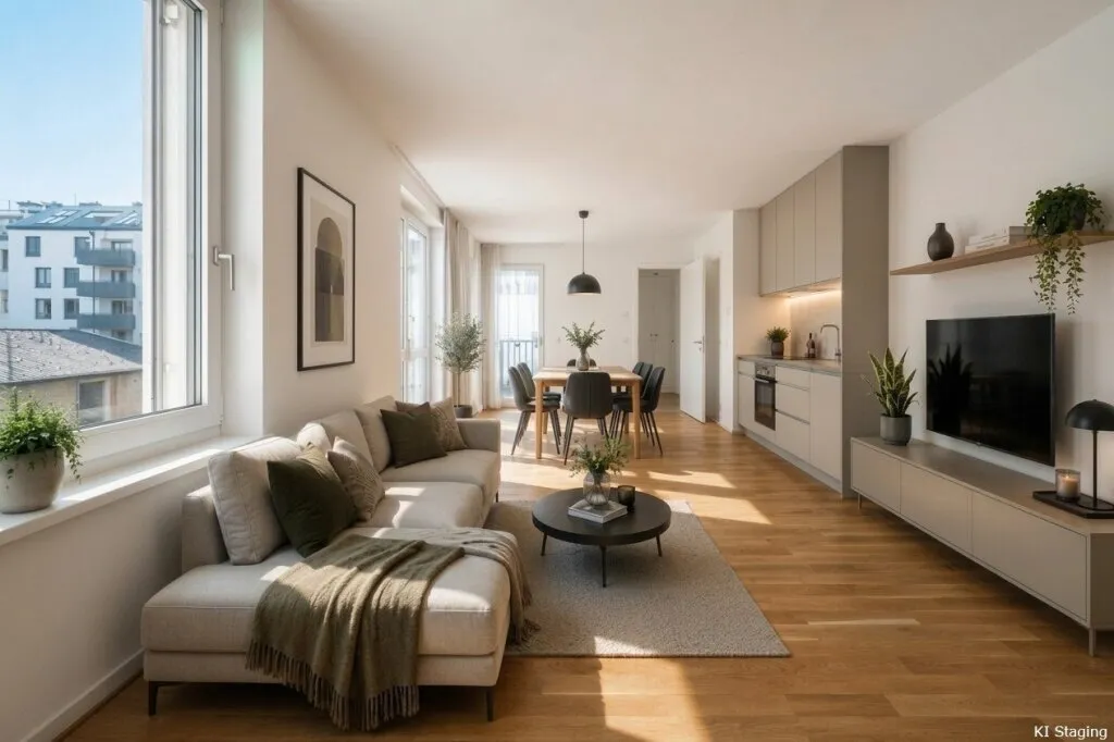 HELLES HEIM >> bodentiefe Fenster in heller 2-Zimmer Wohnung >> ERSTBEZUG in perfekter Lage - Ansicht 2
