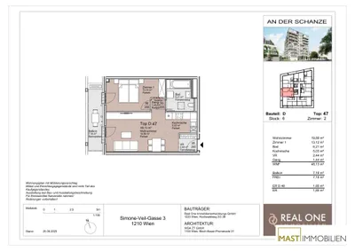 2-Zimmer-Wohnung mieten in Wien – 48,13 m², € 995 – Bild 10 von 10