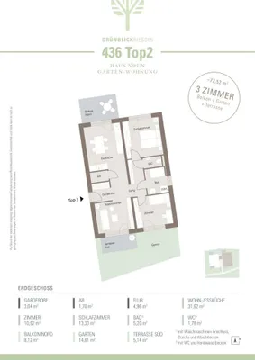 2-Zimmer-Wohnung kaufen in Graz – 70,64 m², € 329.966 – Bild 10 von 10