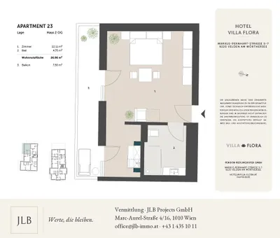 1-Zimmer-Wohnung kaufen in Villach Land – 26,86 m², € 159.720 – Bild 3 von 22
