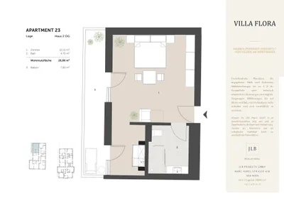 1-Zimmer-Wohnung kaufen in Villach Land – 26,86 m², € 159.720 – Bild 6 von 22