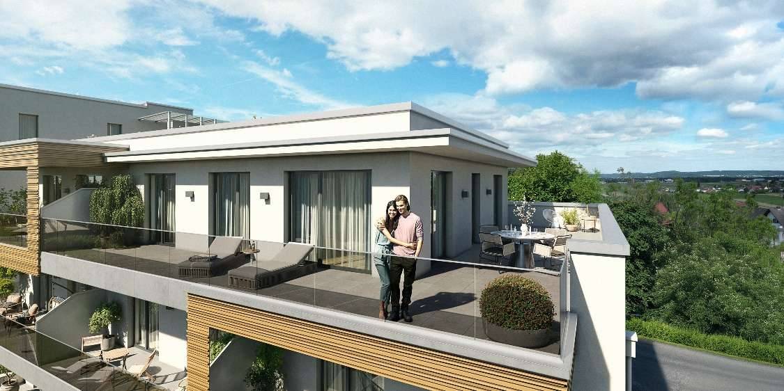 Penthouse mit 113 m² Terrasse und offenem Wohnambiente - Ansicht 3