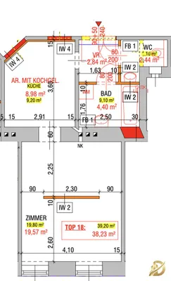 1-Zimmer-Wohnung kaufen in Wien – 38,23 m², € 209.000 – Bild 22 von 22