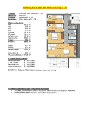 4-Zimmer-Wohnung mieten in Urfahr-Umgebung – 85,11 m², € 945 – Bild 28 von 28