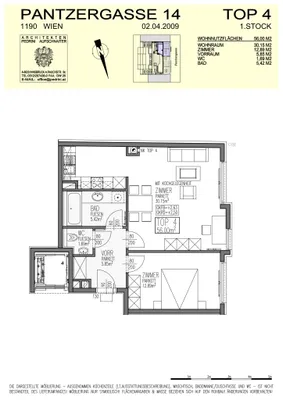 2-Zimmer-Wohnung mieten in Wien – 56 m², € 1.199 – Bild 10 von 10