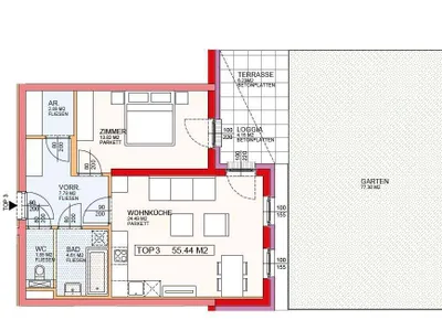 2-Zimmer-Wohnung mieten in Neunkirchen – 55 m², € 587 – Bild 5 von 18