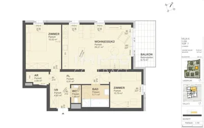 3-Zimmer-Wohnung kaufen in Krems an der Donau – 77,11 m², € 429.000 – Bild 2 von 10