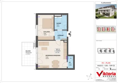 2-Zimmer-Wohnung kaufen in Salzburg-Umgebung – 49,15 m², € 238.000 – Bild 5 von 7