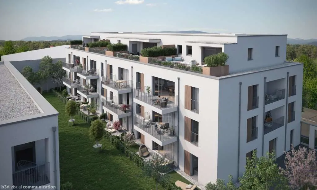 Süd-westseitige Terrassenwohnung Top A.05 - Neubauprojekt SCHÖN | DORF | BLICK – pohled 3