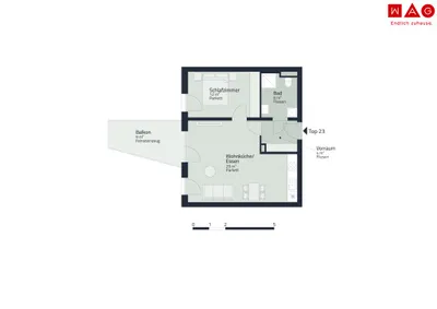 2-Zimmer-Wohnung mieten in Graz – 51 m², € 857 – Bild 7 von 7